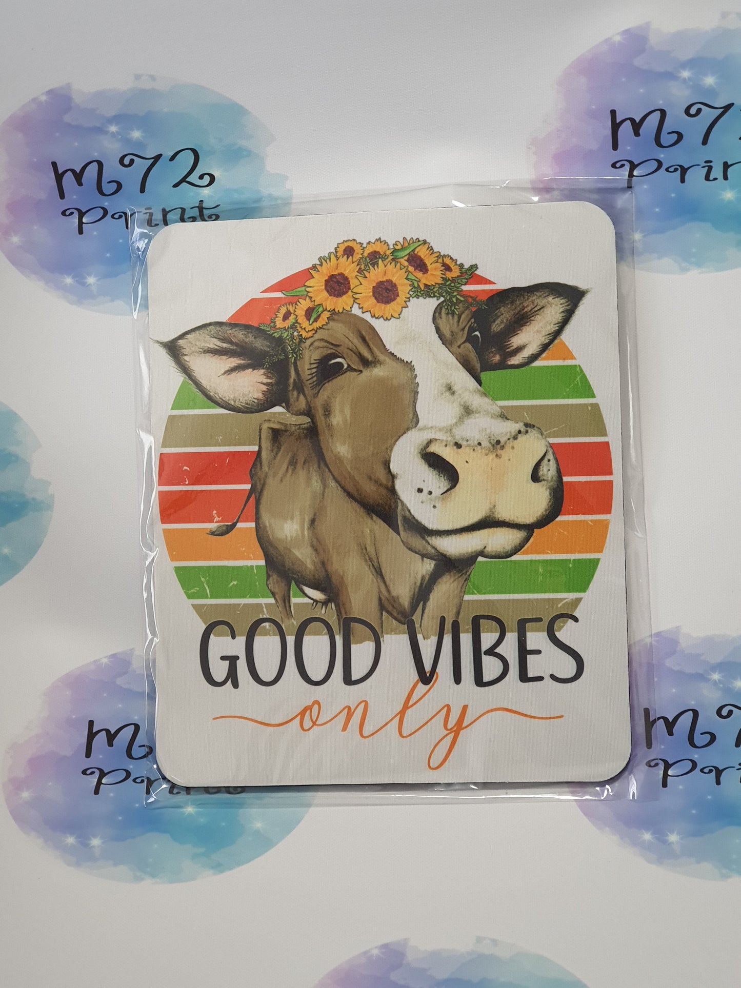 Cow - Good Vibes mouse mat