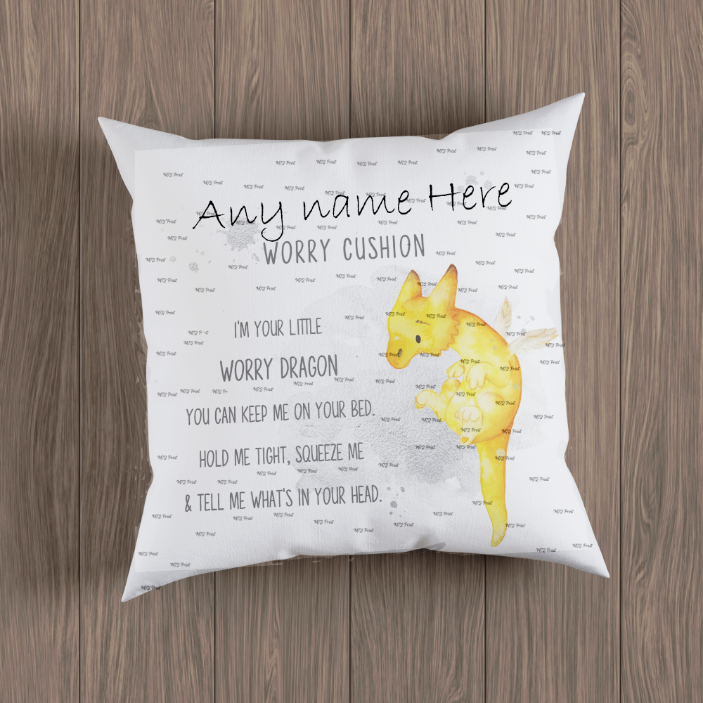 Yellow Dragon Worry Cushion