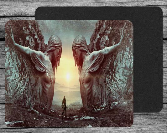 Mountain Twins - Fantasy style mouse mat