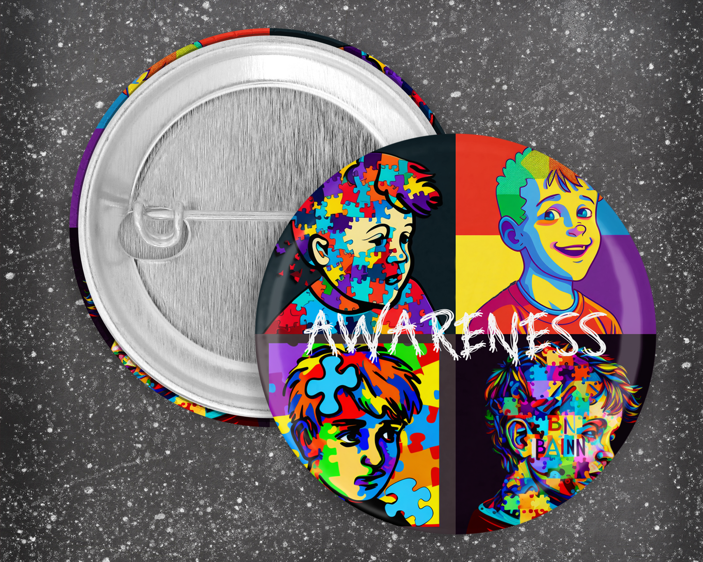 59mm Badge - Autism Awareness