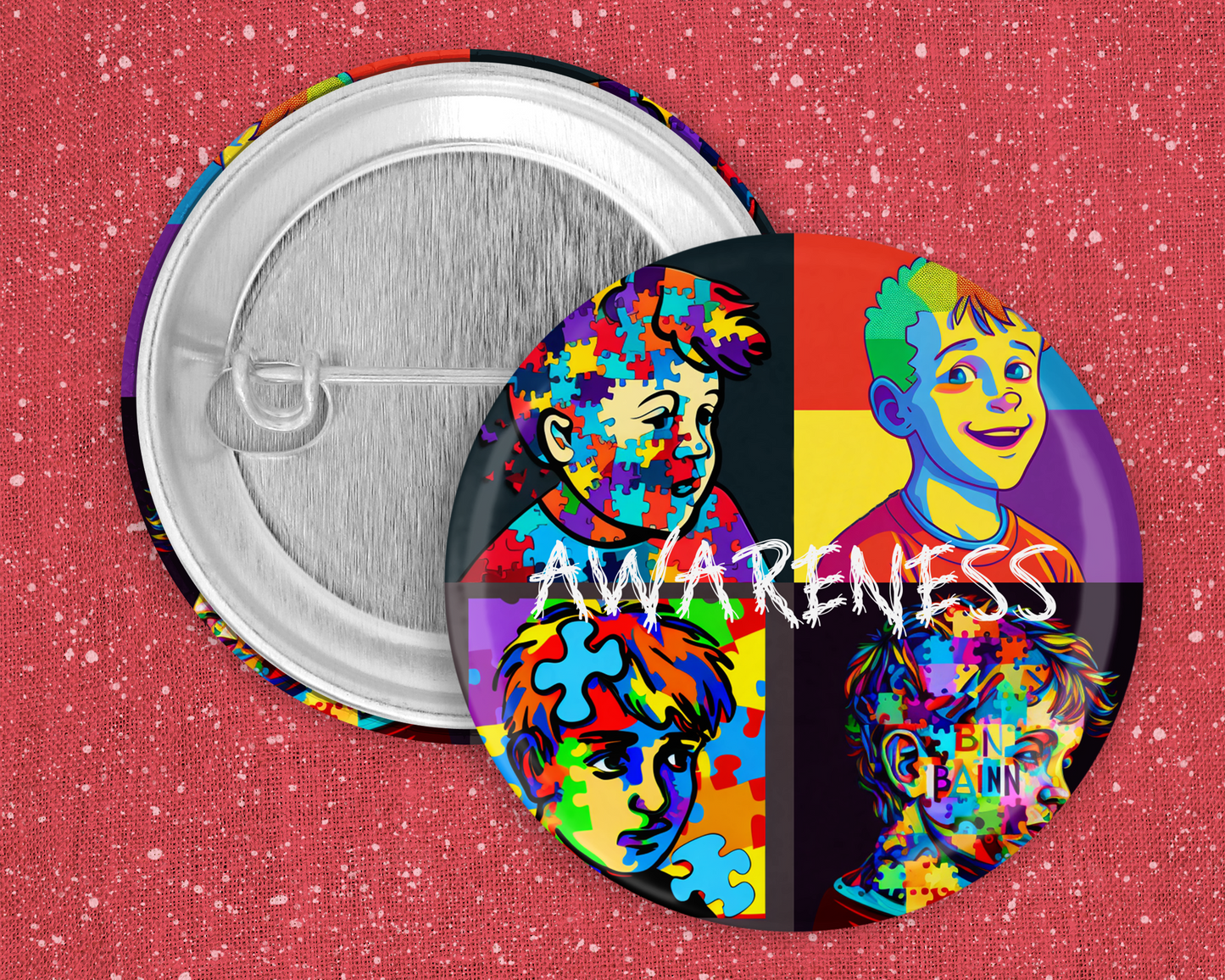 59mm Badge - Autism Awareness