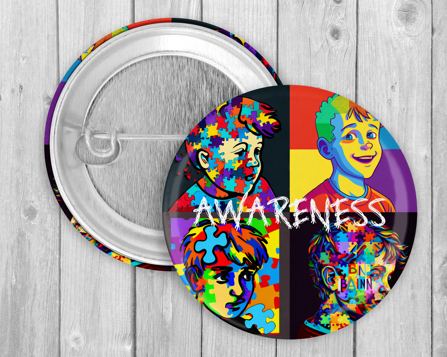 59mm Badge - Autism Awareness