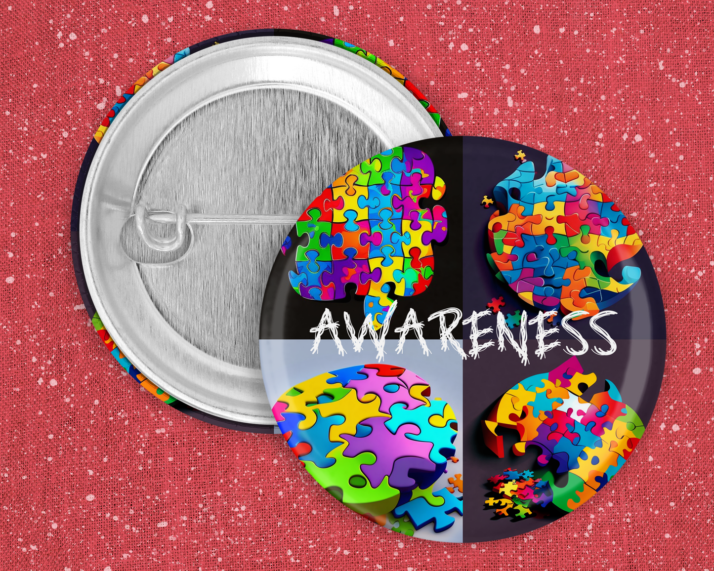 59mm Badge -Autism Awareness