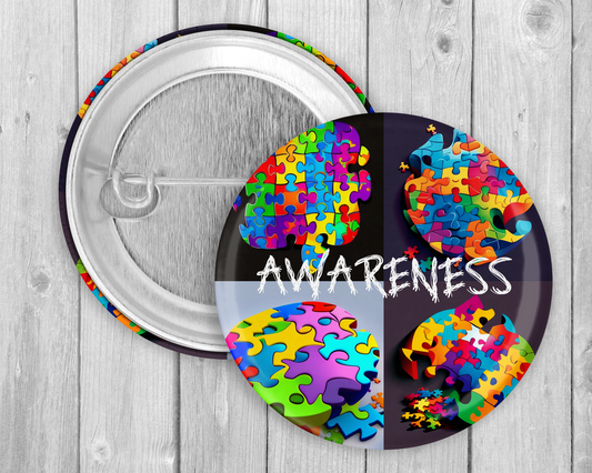 59mm Badge -Autism Awareness