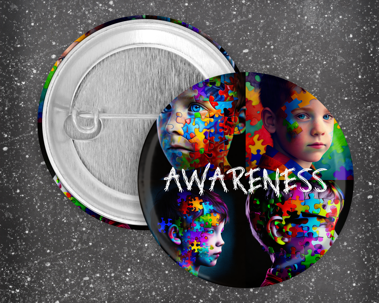 59mm Badge - Autism Awareness