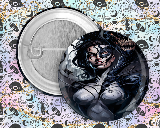 59mm Badge -  Fantasy styled woman