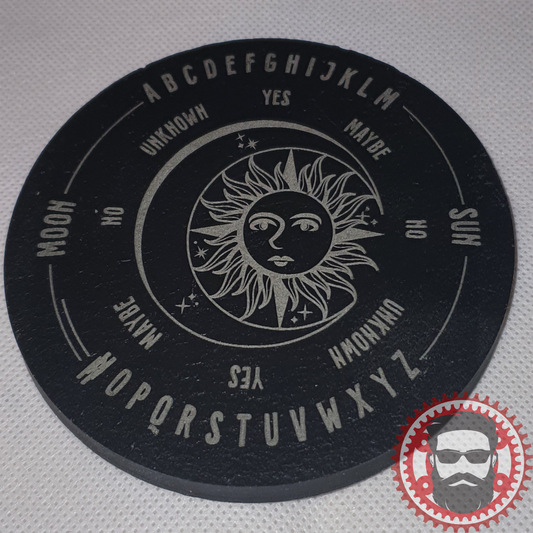 Mini Divination Board Slate Coaster  (Round)