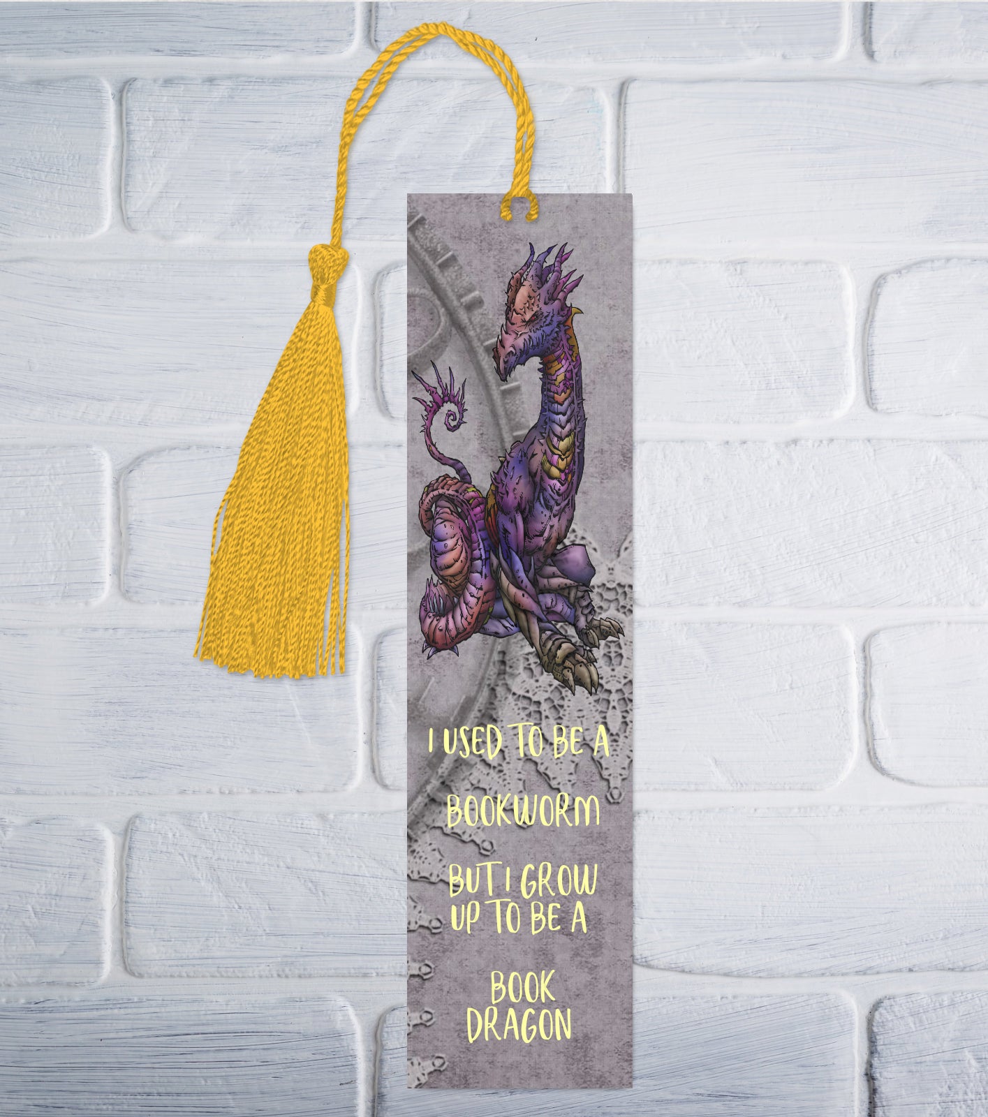 Purple Dragon Bookmark v1