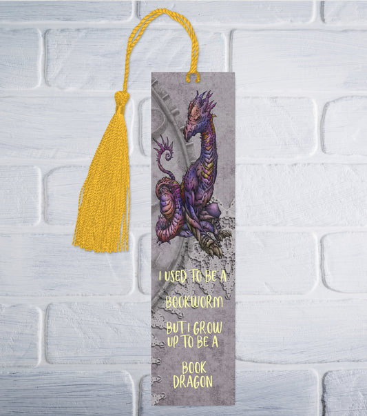 Purple Dragon Bookmark v1