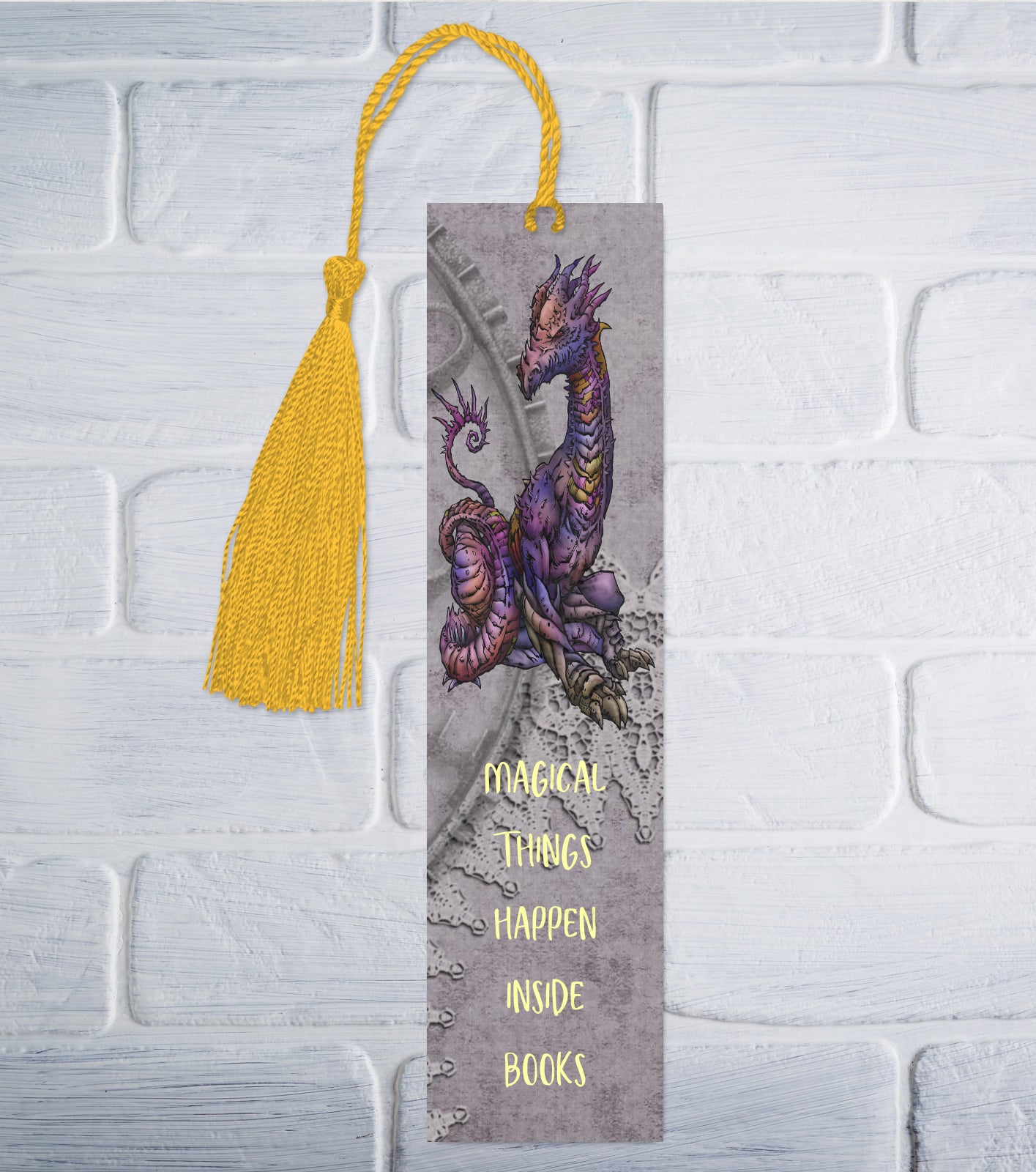 Purple Dragon Bookmark v2