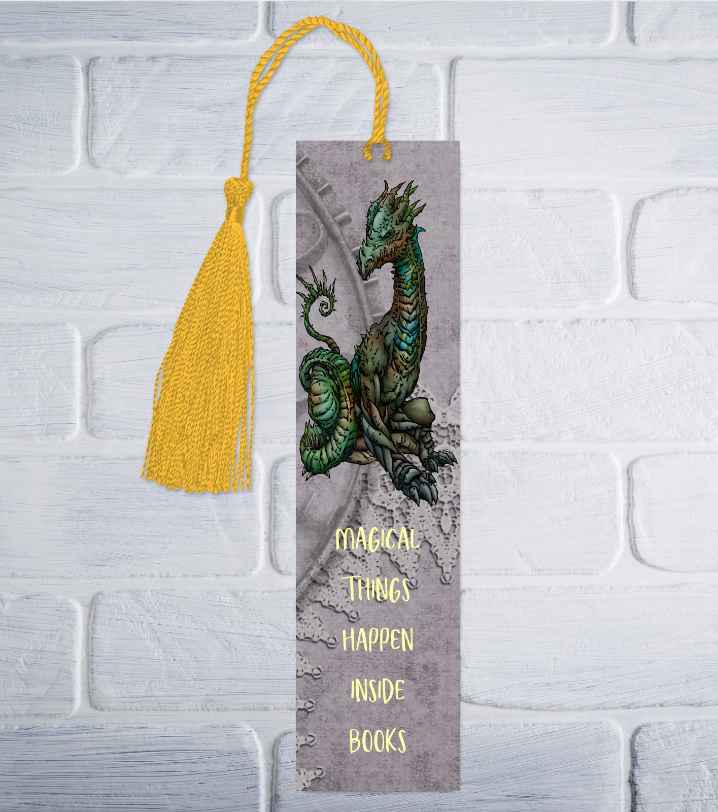 Green Dragon Bookmark v2