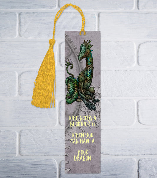 Green Dragon Bookmark v3