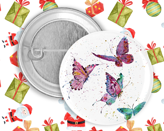 59mm Badge - Butterflies