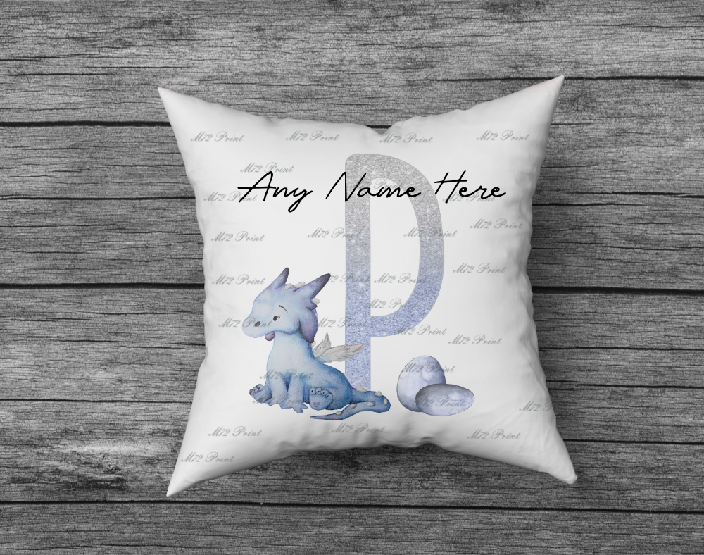 Dragon Initial Letter Cushion