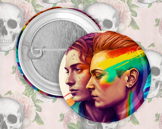 59mm Badge -Pride Non Binary Couple