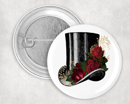 59mm Badge - Steampunk - Top Hat