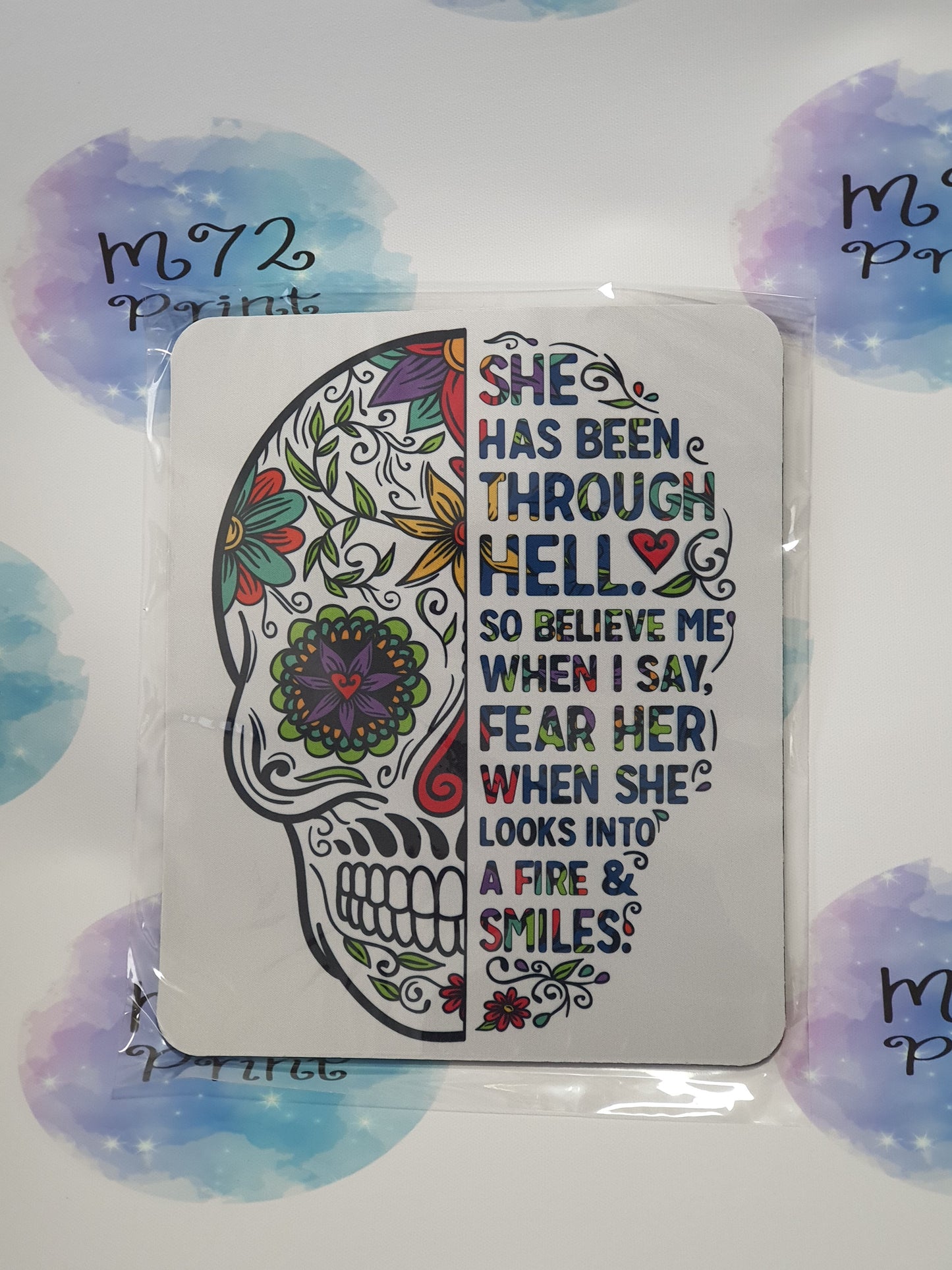 Sugar Skull - "She's been through Hell ..." mouse mat