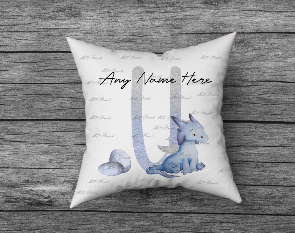 Dragon Initial Letter Cushion