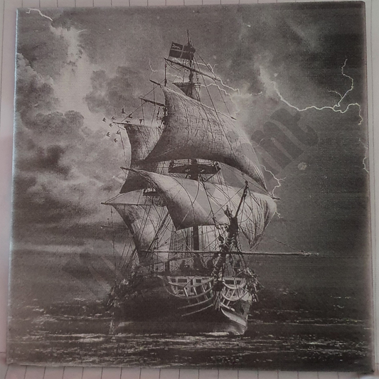 Laser Etched Decorative Tile  - Sailing Ship