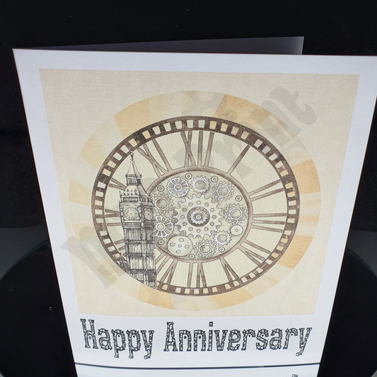 Steampunk Anniversary Card