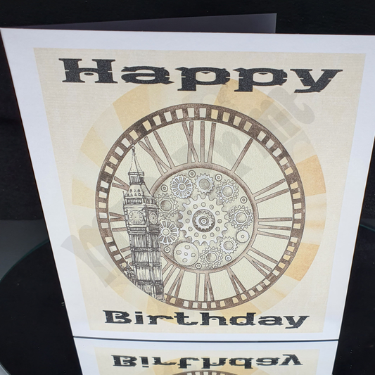 Steampunk Birthday Card