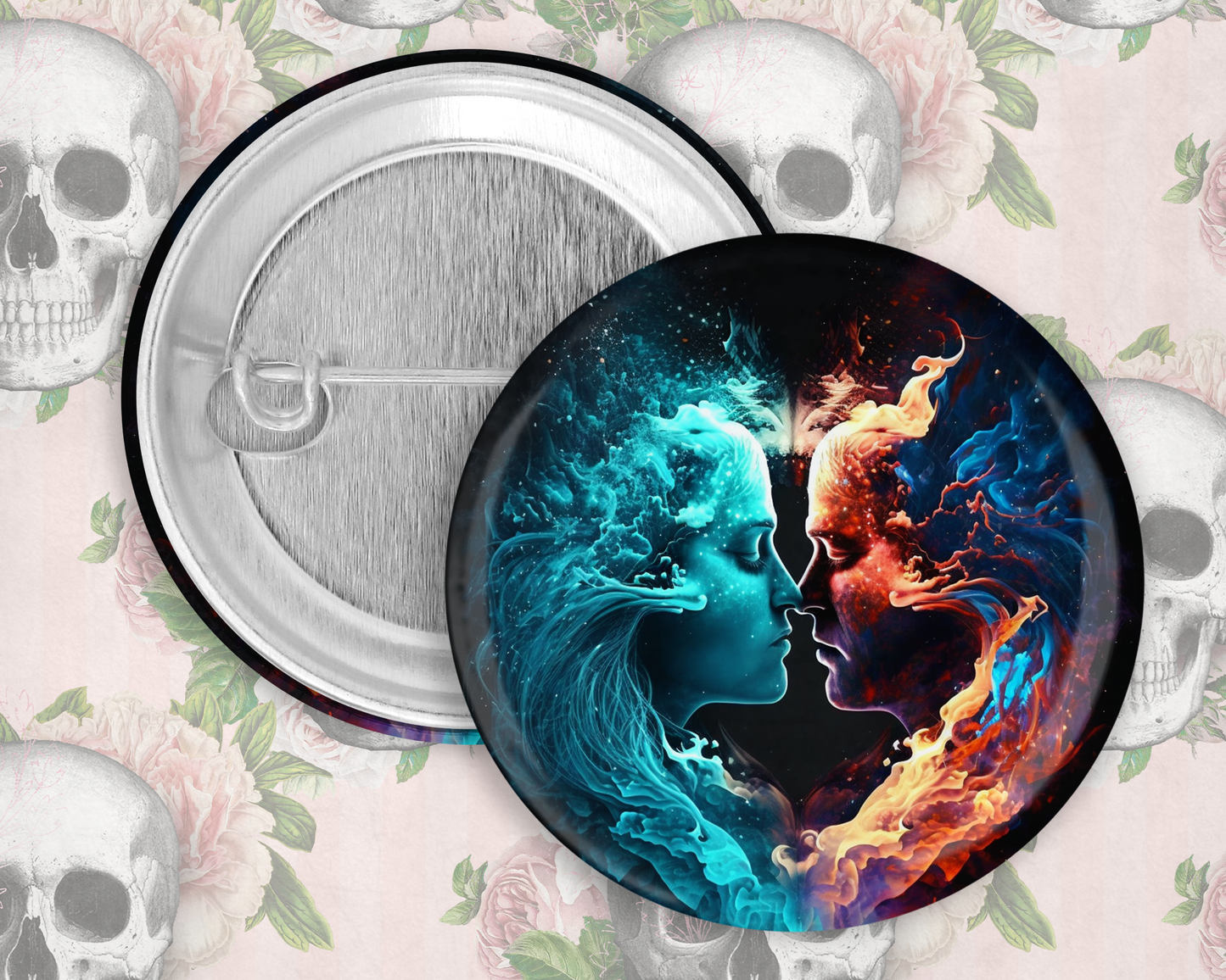 59mm Badge - Woman of Water - Man of Fire